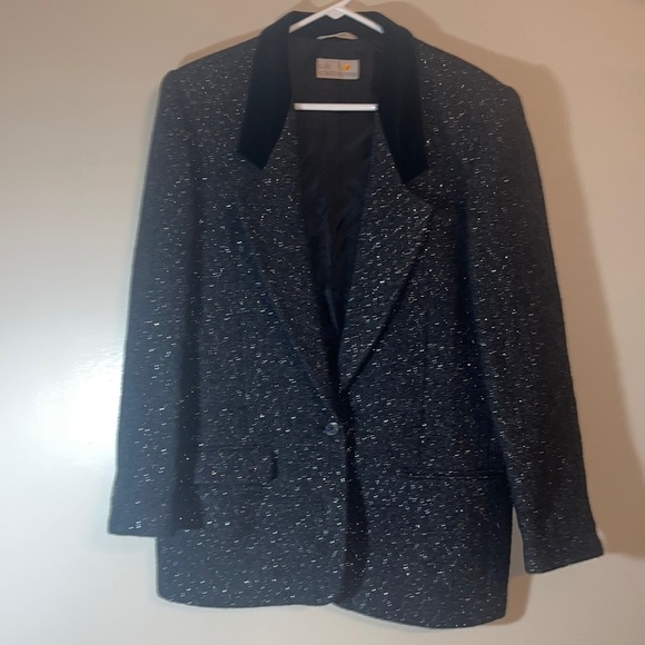 Vintage Liz Claiborne Shimmer Blazer - Picture 1 of 6
